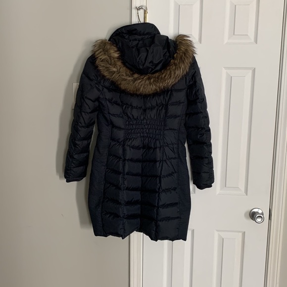 Navy Blue Michael Kors Puffer Coat Knee/Lower Thigh Length - Picture 5 of 6